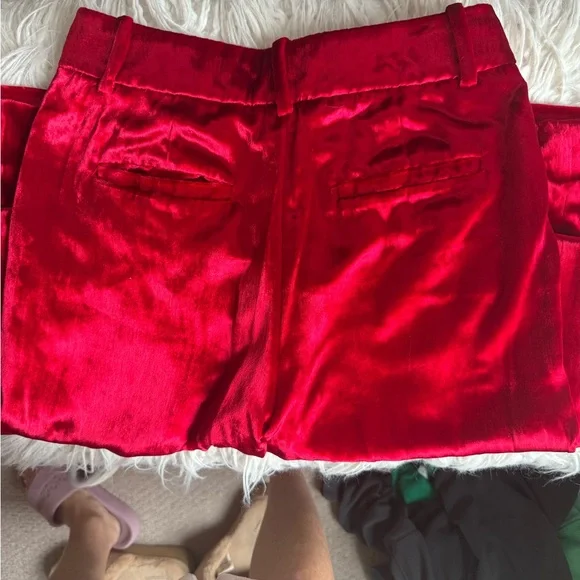 Petite Carolina pant in drapey velvet - Picture 5 of 5